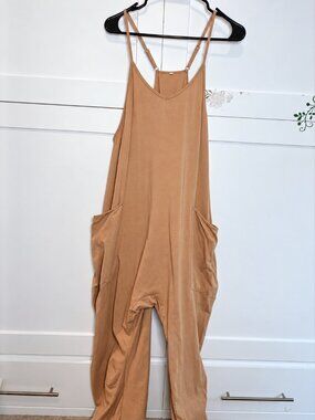 Fashion | Sleeveless Harem Jumpsuit with Pockets - Size Medium